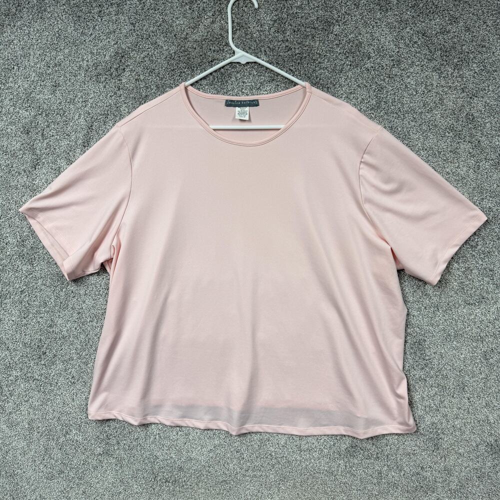 Vintage Y2K Jessica Holbrook T-Shirt 3X Plus Stretch Jersey Basic Casual Top